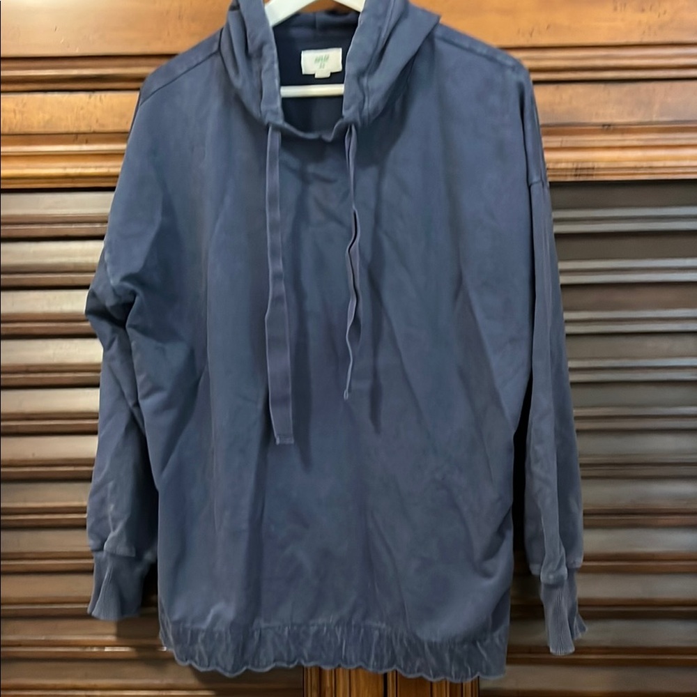 Aerie Blue Hoodie Sweatshirt Medium oversized